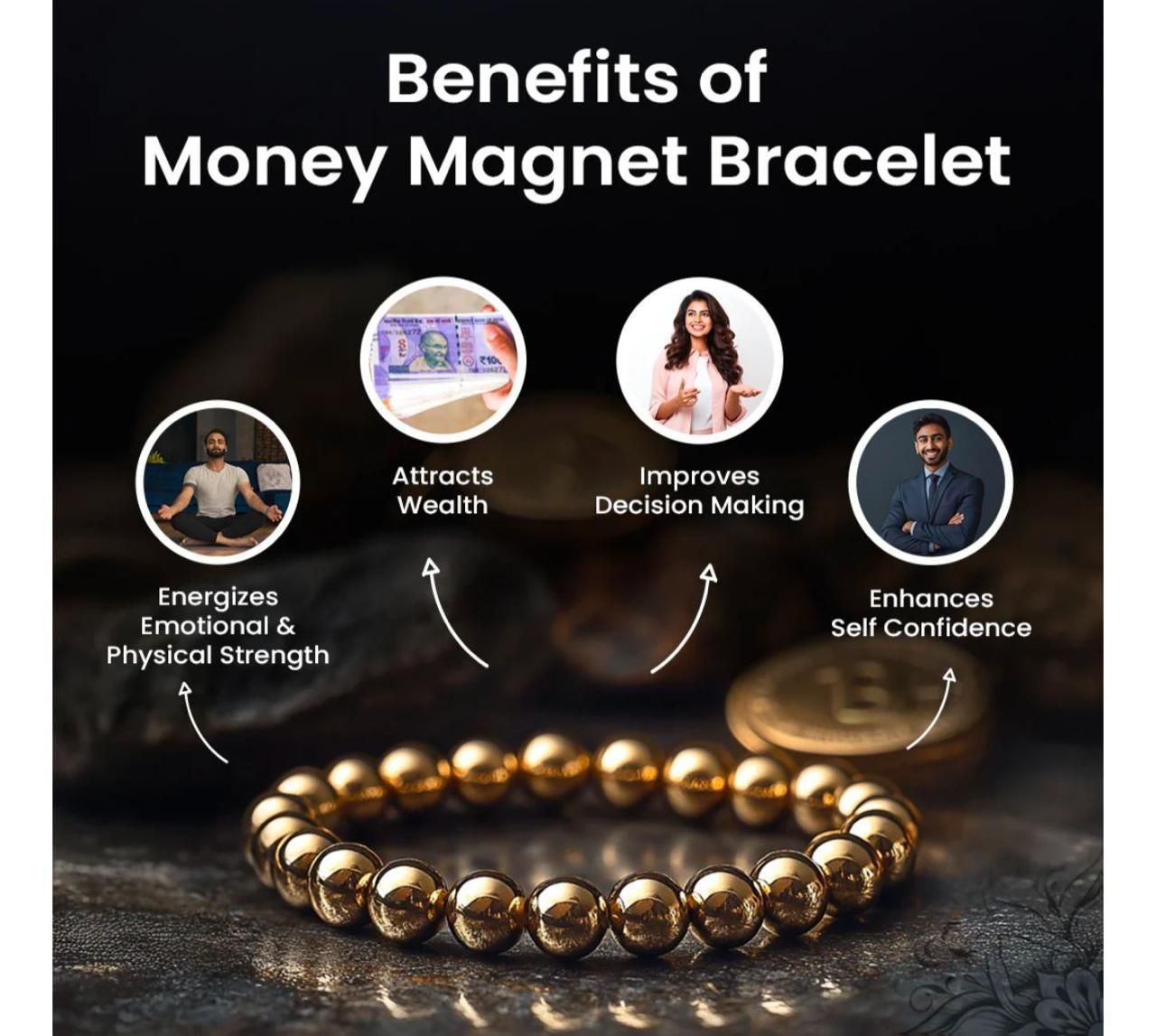 Money Magnet Pyrite Bracelet
