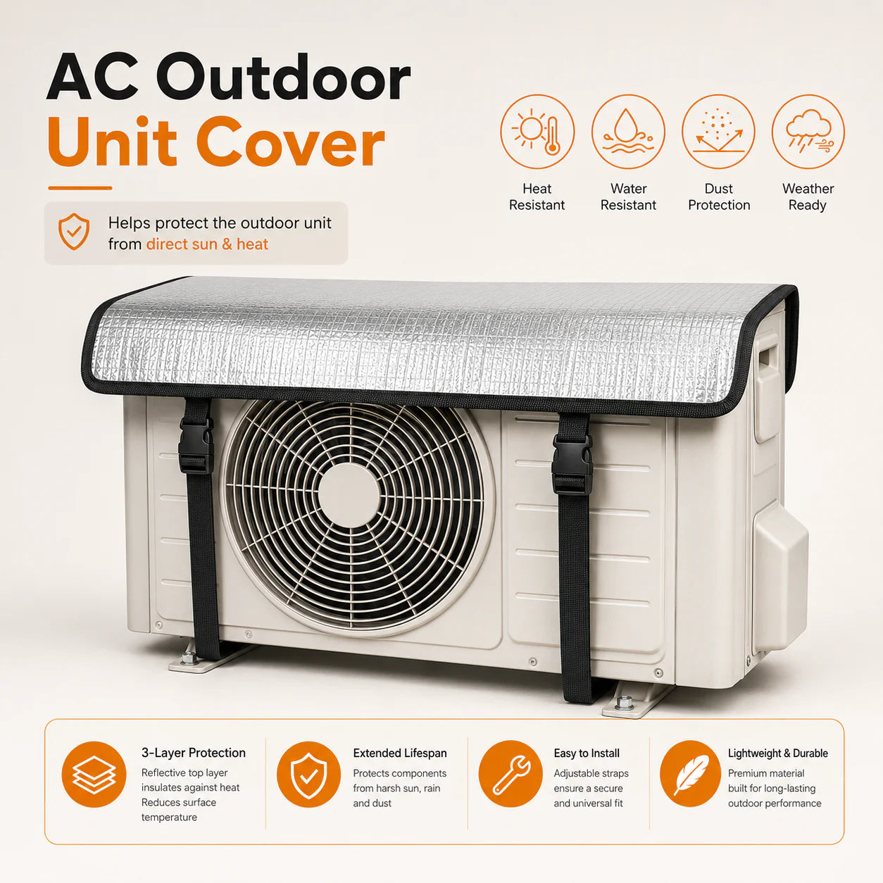 🔥AC Outdoor Unit Protector Cover🔥
