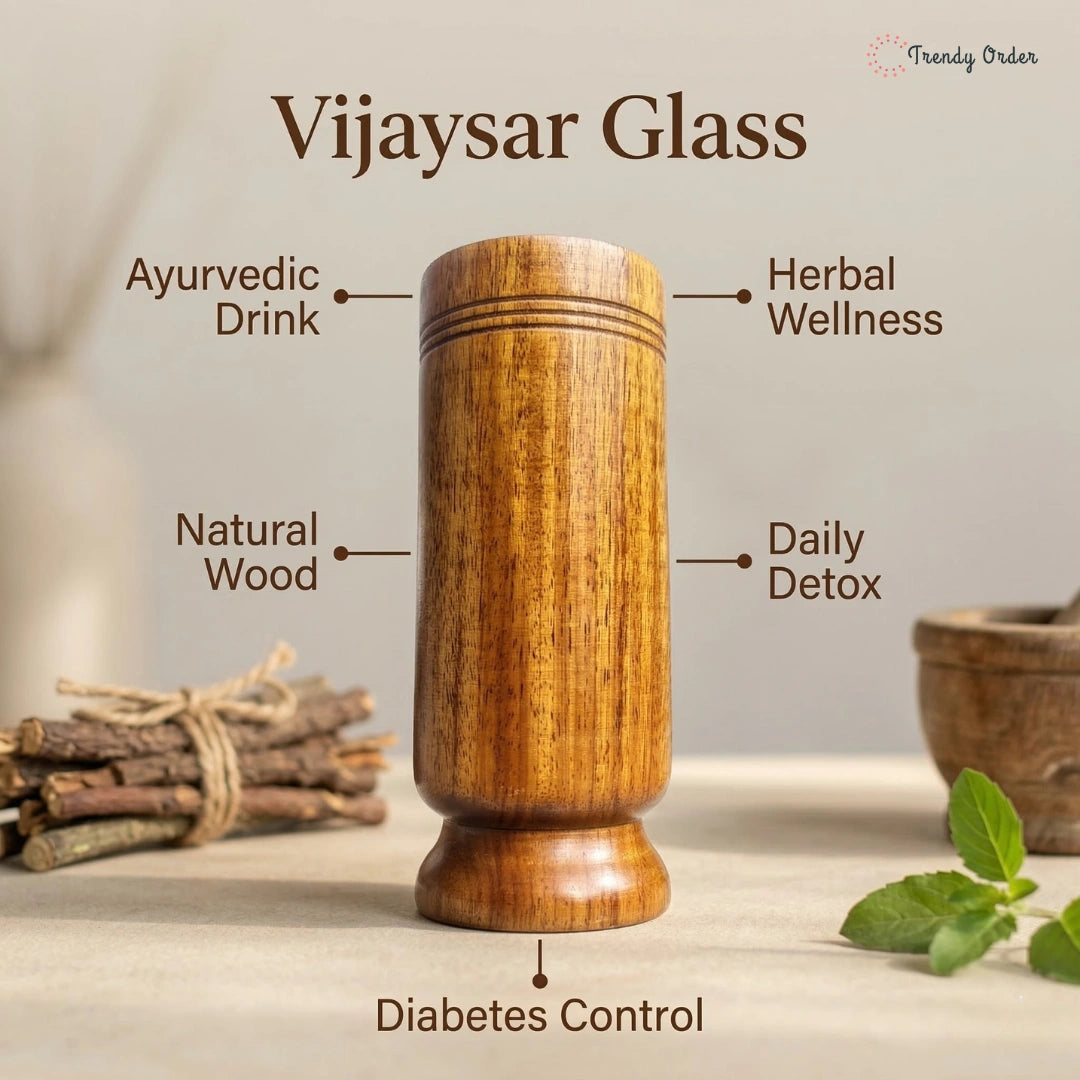 Vijaysar herbal wooden  tumbler