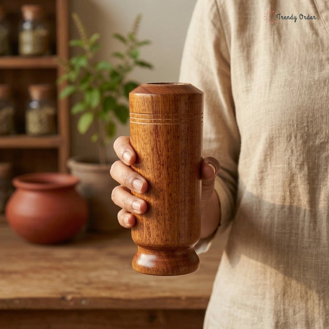 Vijaysar herbal wooden  tumbler